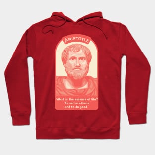 Aristotle Portrait and Quote Hoodie